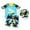 Light Blue-f, variant on Gaexia 2t Boys Rash Guard Swimsuit Animal Prints Short Sleeve Swim Shirt Trunks Set Bathing Suit Sun-Protective Swimwear Set Backyard Swimming (Blue-b,18-24 Months)