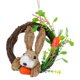 thumbnail image 2 of Fiudx Corona de Conejito de Pascua, Decoración Primaveral para El Hogar, Bonita Guirnalda de Mimbre, para Colgar En La Puerta, Centro de Mesa para Fiestas, Decoración Navideña, Tamaño 20 X 20 X 5 Cm, 2 of 6