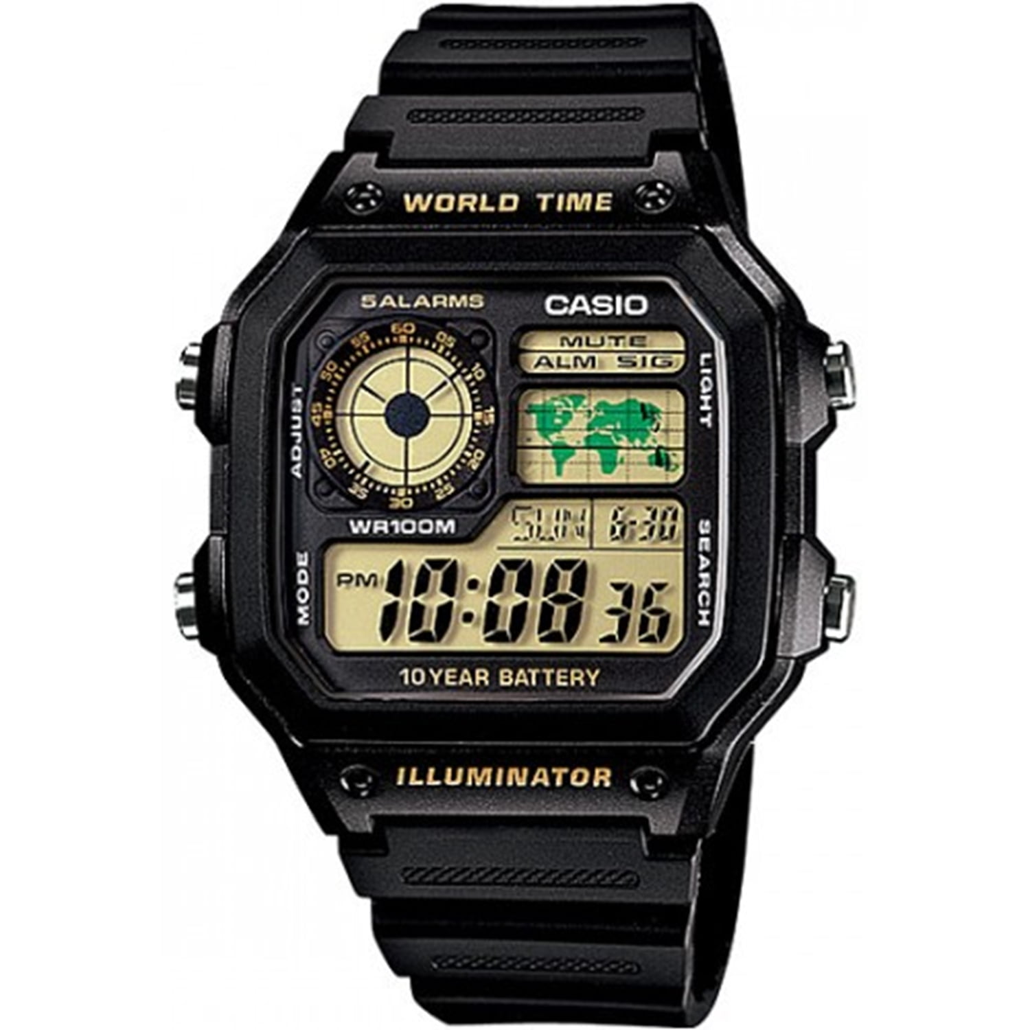 Casio 1200wh Sports Watch Black
