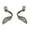 White, variant on Angel Wing Ear Studs With Sparkling Crystal Detail Handmade Rhinestones Piercing Earrings For Fashion Jewelry Lovers