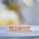 thumbnail image 2 of JeenMata Conjunto de Trío de Alianzas de Boda Armonizantes para Mujer en Oro Rosa de 18 K sobre Plata, 2 of 8