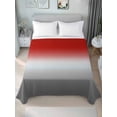 thumbnail image 4 of Red Gray Ombre Flat Sheets Only Twin XL Size, Soft Breathable Bed Top Sheets for Mattress, Modern Gradient Abstract Art Luxury Bedding Flat Sheets for Home Hotel Bedroom Bed Protection, 4 of 9