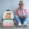 thumbnail image 2 of Uorisanigo Casual Backpack for Kids, Breathable and Lightweight Capybara Cake Print School Bag for Preschool Elementary Students 6-12, Great for Sports Daily, 2 of 7