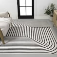 thumbnail image 3 of JONATHAN Y SCANDINAVIAN 8 x 10 Area Rug, Odense Minimalist Angle Geometric - Black/White, SCN101G-8, 3 of 8
