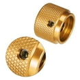thumbnail image 3 of Stereo Knob, 20*6*15.5 mm Aluminium Alloy, Volume Control Knobs, Golden 2Pcs, 3 of 4