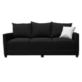 thumbnail image 1 of Sofa El Bazar Store Atlanta Lino Negro 3 plazas Modular Moderno, 1 of 4