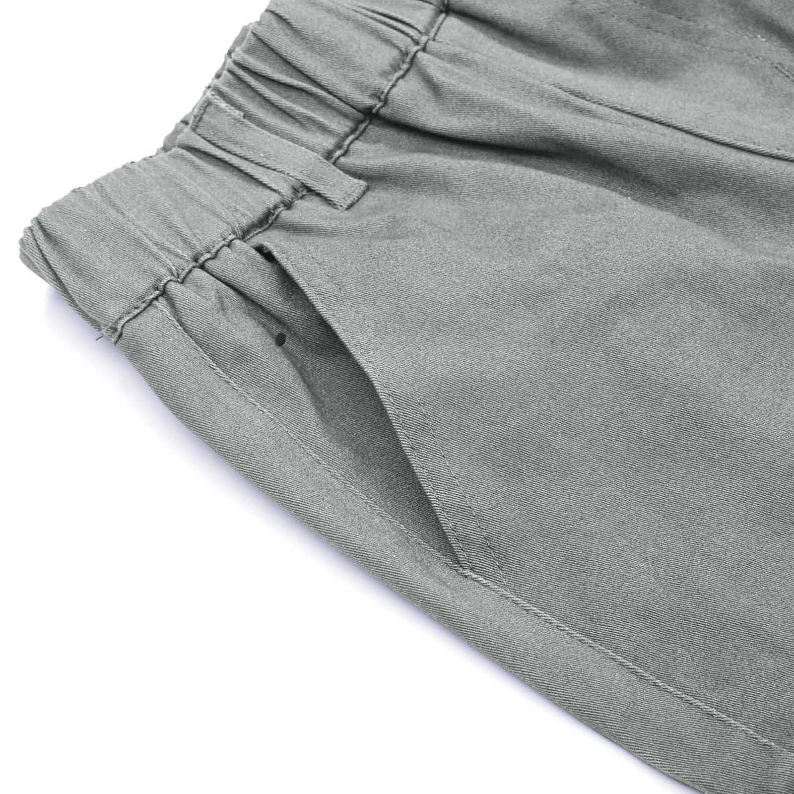8 Years Boys And Childrens Sports Cargo Pants Stretch Elastic Waist School Kids Twill Joggers