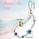 thumbnail image 2 of Dije de cuentas para teléfono, correa de muñeca estilo océano, resina acrílica, concha, estrella de mar, corazón, cordón corto para teléfono, colgantes para bolso, accesorios de joyería, 2 of 6