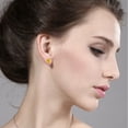 thumbnail image 3 of Gem Stone King 14K Yellow Gold Stud Earrings for Women Men Set with Golden Yellow Zirconia, 3 of 5