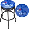 thumbnail image 2 of Trademark Global NHL1006-NYR New York Rangers NHL Black Ribbed Bar Stool, 2 of 3