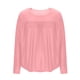 thumbnail image 5 of Tops de punto para mujer,Blusa informal de manga larga para mujer, talla grande, cuello redondo, tejido de poliéster, ideal para el hogar, sopatenor, 5 of 8