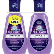 Crest Pro-Health Clean Mint Complete Oral Rinse with Fluoride, 16.9 fl oz (2 count)