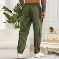 thumbnail image 7 of Fnnxeal Chinos Pants for Men Casual Solid Stylish Pull-On Cargo Pants Army Green Pants for Men Size 2XL, 7 of 7