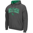 thumbnail image 2 of Men's Colosseum Charcoal North Texas Mean Green Arch and Logo Pullover Hoodie, 2 of 3