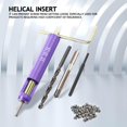 thumbnail image 1 of 50pcs Stainless Steel Thread Inserts 10-24UNC X 1.5D Thread Repair Insert Helical Insert Coiled Wire Insert, 1 of 8
