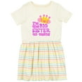 thumbnail image 3 of Inktastic I'm the Big Sister to Twins. Girls Toddler Dress, 3 of 5