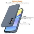 thumbnail image 4 of Ebizware Shockproof Liquid Silicone Back Cover Cell Phone Case for Samsung Galaxy A15 5G, Gray, 4 of 9