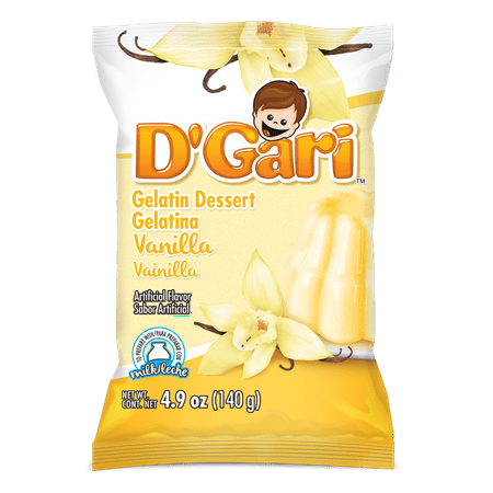 D'gari Vanilla Gelatin Dessert, 4.9 oz