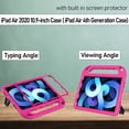 thumbnail image 6 of LTROP Case for iPad Air 5th/4th Generation Case(2022/2020), iPad Pro 11 Case 2021/2020/2018, Built-in Screen Protector, Shockproof Handle Stand Kids Case for iPad Air 5/4 10.9” and iPad Pro 11”, Rose, 6 of 8