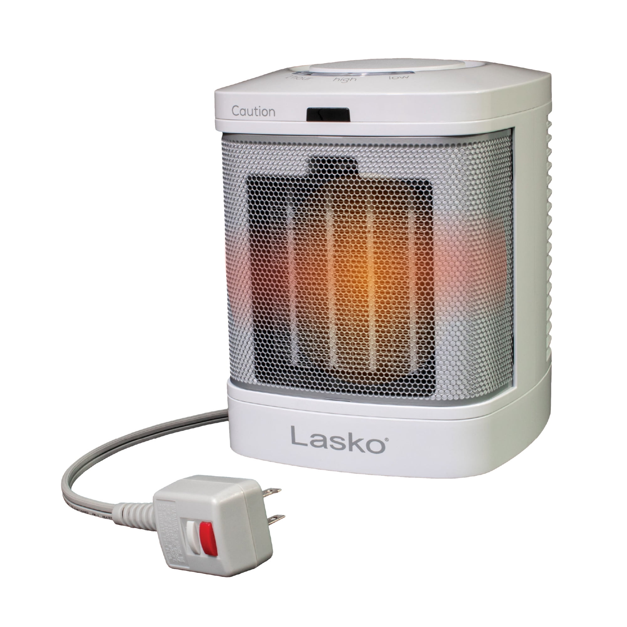 Lasko CD08200 White 1500W 2 Speed, 1-Hour Timer Bathroom Ceramic Space Heater