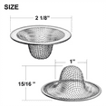 thumbnail image 4 of 12PCS 2.125Inch Top / 1Inch Basket- Mesh Sink Drain Strainer Hair Catcher for Bathroom Sink, Utility, Slop, Laundry, RV, 4 of 6