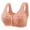 Pink, variant on Ohufall Bras for Women Front Closure for Seniors Plus Size Full Coverage Bras Easy Close Bras Wireless Bra Comfort Support No Underwire Bras Breathable Bra