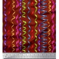thumbnail image 1 of Soimoi Red Rayon Fabric Ribbon Art & Craft Decor Fabric Printed Yard 42 Inch Wide, 1 of 3
