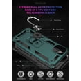 thumbnail image 3 of Case for iPhone 11 Phone Case iPhone 11 Case,[ Military Grade ] Shock-Absorption Bumper Cover iPhone 11 Anti-Scratch Case with Ring Car Mount Kickstand for iPhone 11 - Teal, 3 of 12