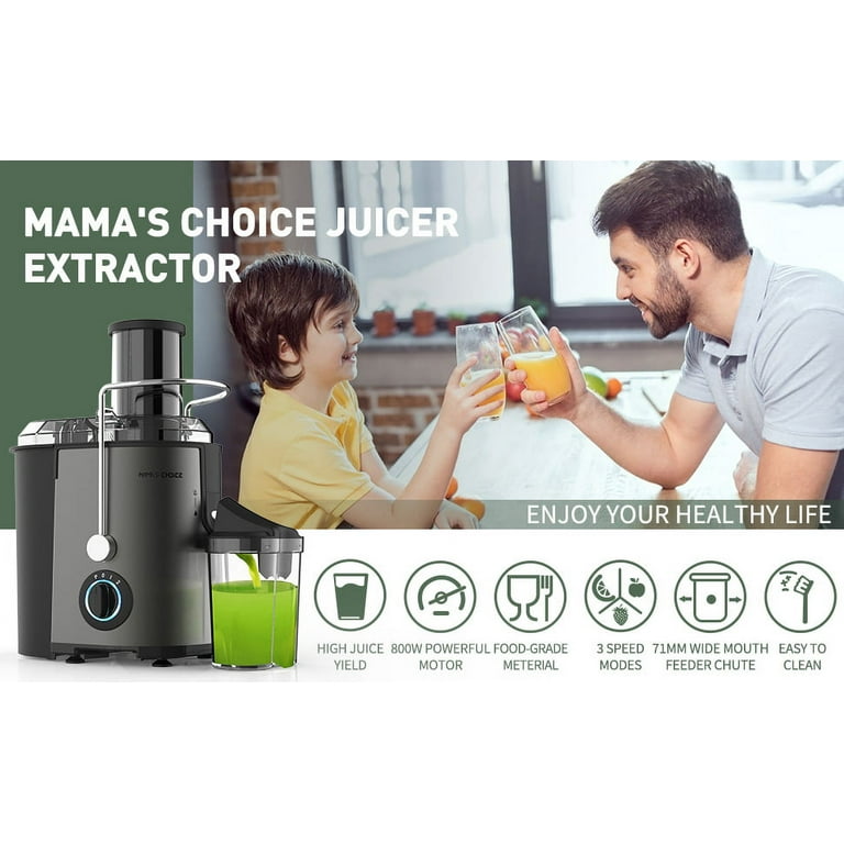 Juicer Machines, Easy Clean Electric Juice Extractor with Wide Mouth, 800W  Stainless Steel Centrifugal Juicer with Juice Container, Blender for Fruit  Vegetable, Anti-drip, BPA-Free, I7597 