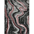 thumbnail image 2 of HR Lava Grey Black Modern Contemporary Abstract Area Rugs Marble Pattern, 5' x 7', 2 of 6