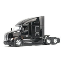 Kenworth T680 76" High Roof Sleeper Cab Truck Tractor Black "Transport Series" 1/50 Diecast Model by Diecast Masters