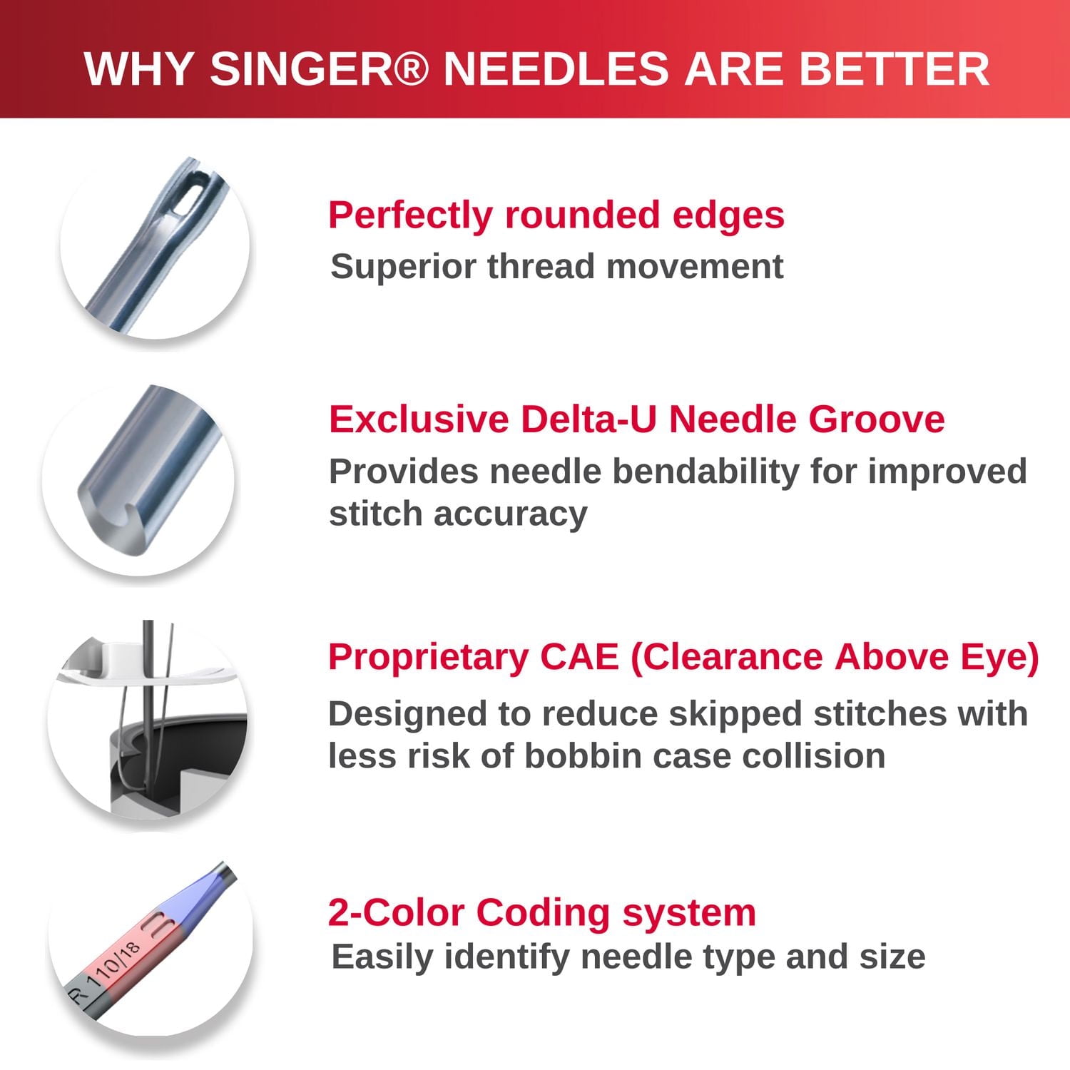 SINGER® Universal ASST, 5 Count