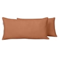 thumbnail image 1 of VargottamIndoor/OutdoorPolyester FabricLumbarPillowCover,All-Weather Waterproof Rectangular Cushion Case for Patio Furniture,12" x 18"Set of 2-Dusty Peach, 1 of 7