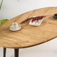 thumbnail image 2 of Ultimate Premium Products Spruce Leaf Shaped Center Table (L, W: 39 in X D: 22 in X H:15 in), 2 of 5