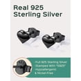 thumbnail image 6 of ChicSilver Heart Stud Earrings for Women 925 Sterling Silver Anniversary Birthday Gift Ideas for Wife Mom Her, 6 of 10
