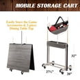 thumbnail image 6 of 7' Pool Table, 3-in-1 Dining Top & Table Tennis with Game Accessories & Rolling Storage Caddy Prescott Barrington Billiards, 6 of 7