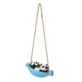 thumbnail image 2 of Swing Panda Statue Mother and Baby Panda Lying On The Swing Resin Garden Panda Image Swing Statue Garden Sculpture, 2 of 5