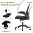 thumbnail image 5 of PayLessHere Home Office Chair，Lumbar Support & Flip-up Armrest for Mesh Swivel Backrest Chair,Red, 5 of 7