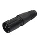 thumbnail image 5 of Negro 8 Piezas 4 Macho 4 Hembra Xlr 3 Pines Micrófono Audio Cable Conectores Enchufes, 5 of 6