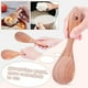 thumbnail image 3 of Juego de cucharas de madera, utensilios de cocina antiadherentes resistentes a la humedad, diseño de cuchara cóncava para servir de forma versátil, mango de agarre cómodo de madera de acacia,, 3 of 7
