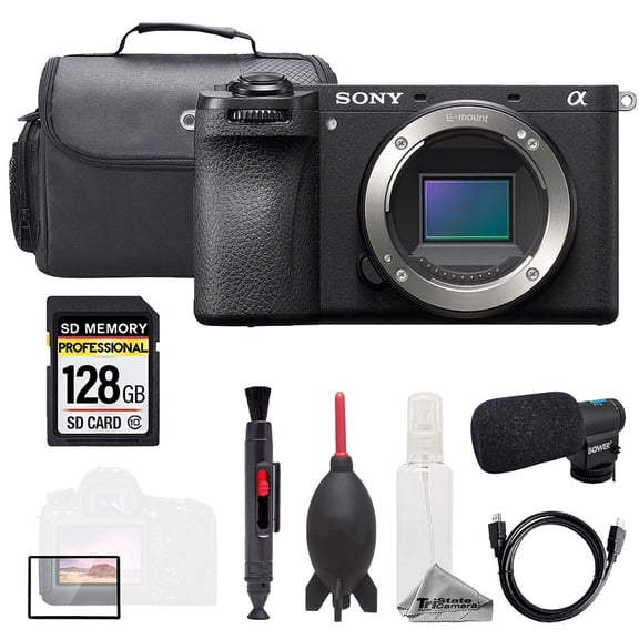 Sony a7C II Black (Body)   Mic   128GB   Bag  Screen Protector- Basic Kit (International Version)