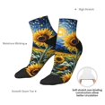 thumbnail image 6 of Rocae Starry Sky Sunflower for Premium Adult Socks,Comfortable, Breathable, and Durable Socks, Perfect for Everyday Wear, 6 of 7