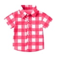 thumbnail image 5 of Piuwrlz Kids Button polo Shirts 10 Years Boys School Uniform Shirt Pocket Fashionable Shirt polo Shirts Hot Pink Size 10 Years, 5 of 8