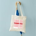 thumbnail image 4 of CafePress - Thank You Bag Tote Bag - Unisex Canvas Tote Bag, Beige, 1-Piece, 4 of 6