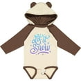 thumbnail image 3 of Inktastic Winter Let It Snow Lettering in Blue with Snowflakes Boys or Girls Long Sleeve Baby Bodysuit, 3 of 5