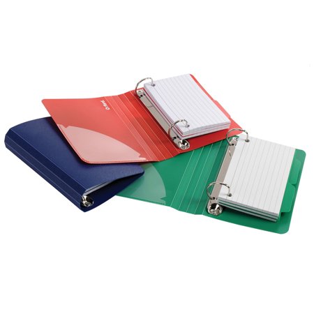 - OXFORD POLY INDEX CARD BINDER ASSORTED