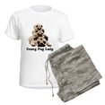 thumbnail image 5 of CafePress - Crazy Pug Lady Women's Light Pajamas - Women's Short Sleeve Print T-Shirt and Pants Light Cotton Pajama Set, 5 of 7