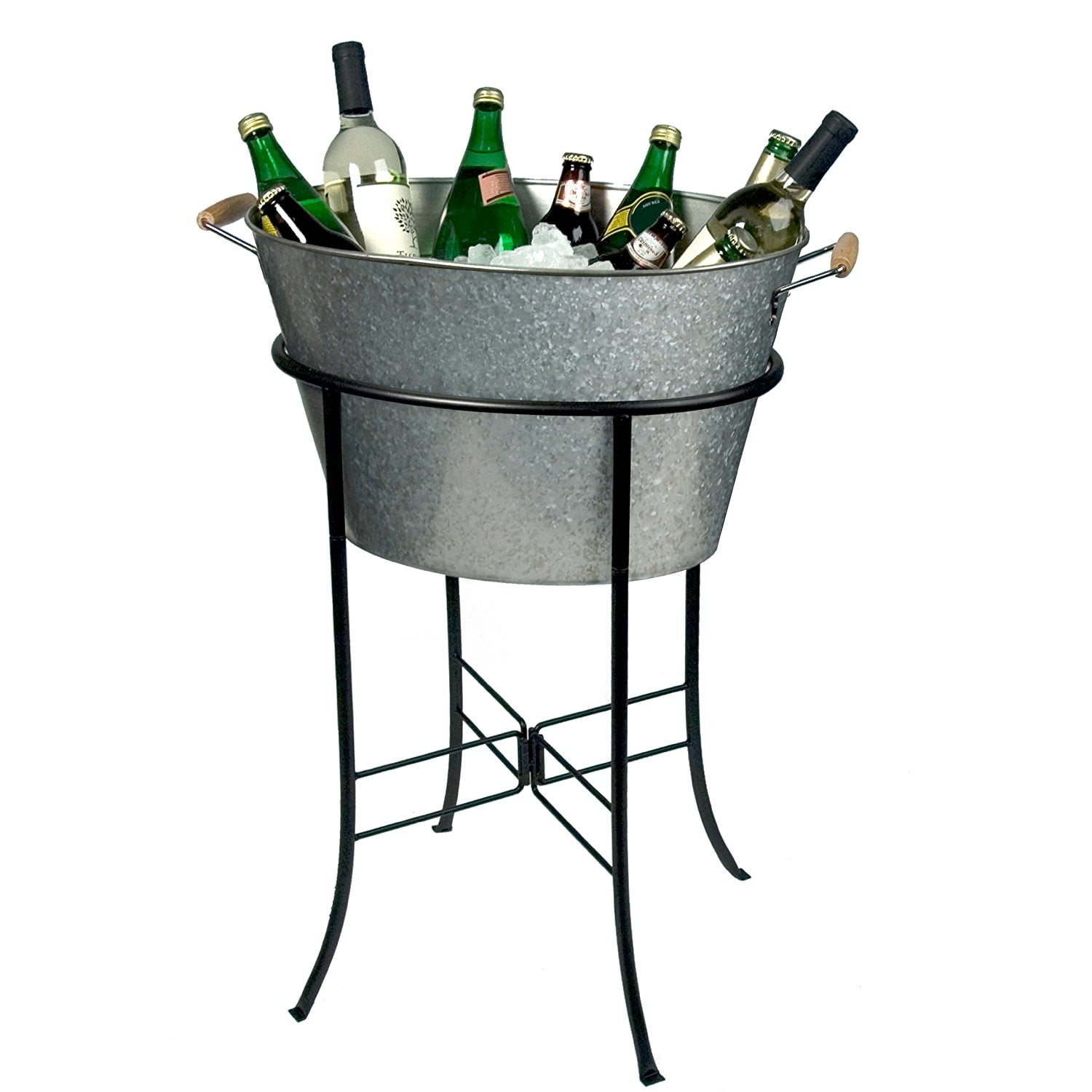 metal drink bucket with stand