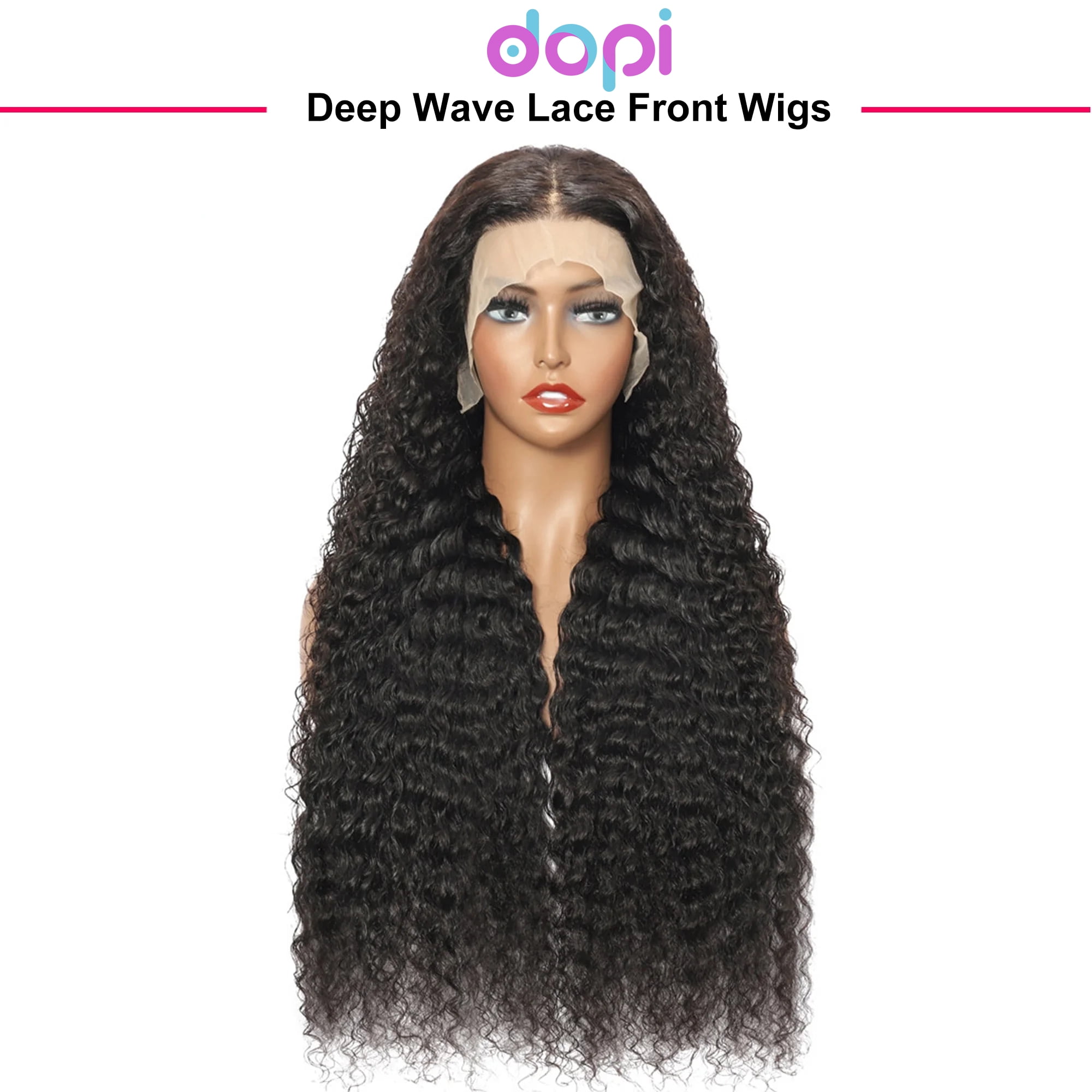 28 Inch Deep Wave Lace Front Wigs Human Hair Hd Lace Frontal Wigs For Black Women Hair 13x6x1 Transparent Lace 250%