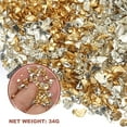thumbnail image 3 of 6 Colors Crushed Glass Chips, 1-3mm Irregular Glitter 34g, Solid Color, 3 of 6